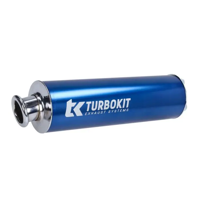 Silencieux Turbokit aluminium 3 boulons 60 mm bleu