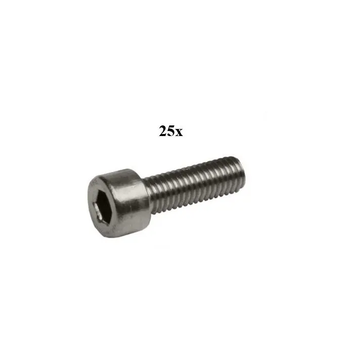 سٹینلیس سٹیل m5x10mm ایلن بولٹ 25pcs