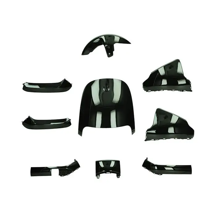 Carénage noir brillant 9 pièces Segway E110, E125