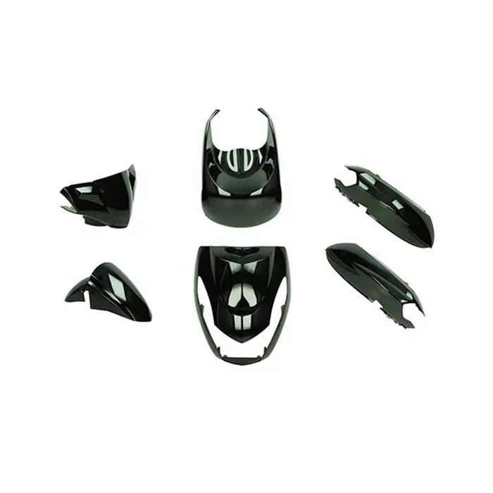 Carénage DMP Euro 4/5 noir brillant 6 pièces Kisbee