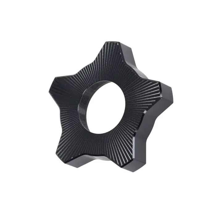 Fast Arrow Pro Rear Wheel Hub CNC Nut Cover Black Puch Maxi — view 2