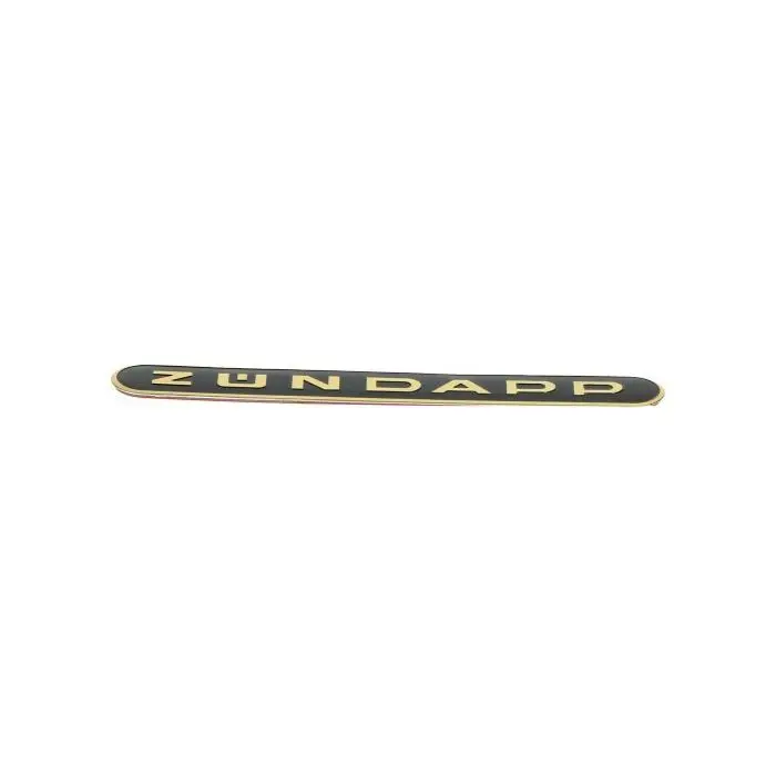 Sticker Zundapp oblong métal noir/doré