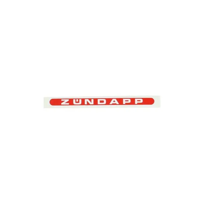 Zündapp Oval Kırmızı/Beyan Çıkartma
