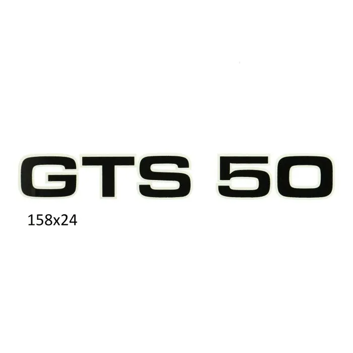 কালো ও সাদা GTS 50 Zündapp স্টিকার