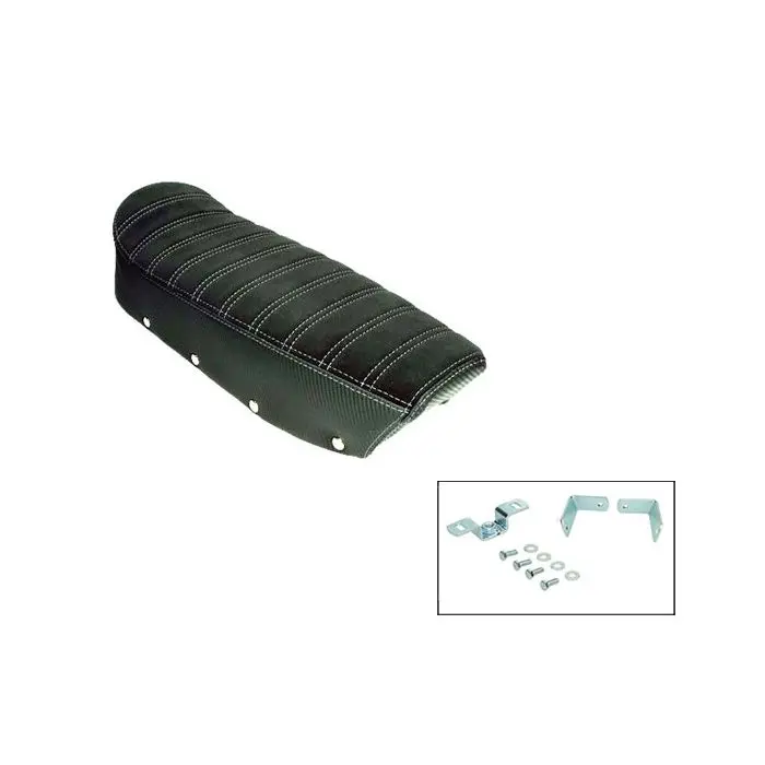 Selle modèle denfeld en daim gris carbone zundapp