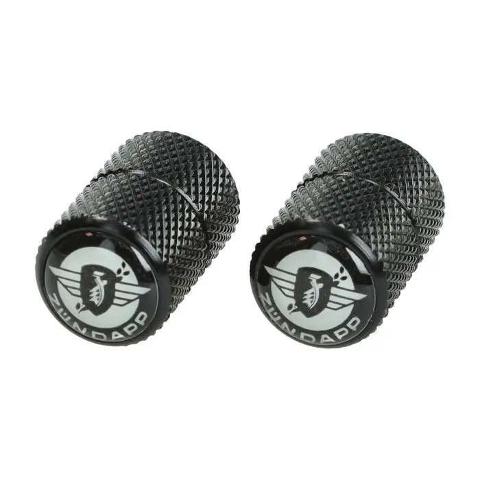 Bouchons de valves avec logo noir et blanc Zündapp