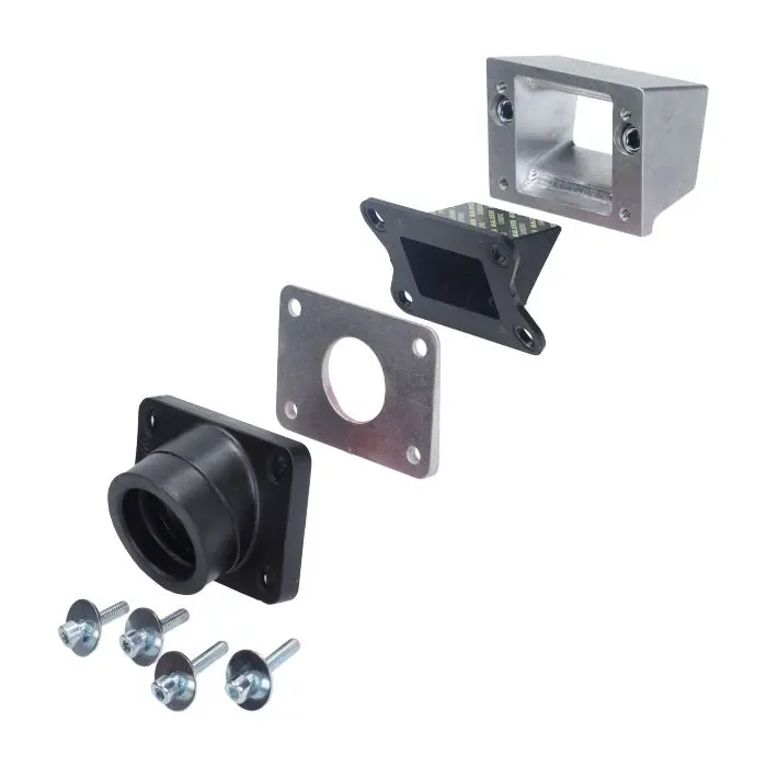 DDL Tuning Flatterventilgehäuse Satz gefräster Ansaugbrücken CNC 125cc Zündapp