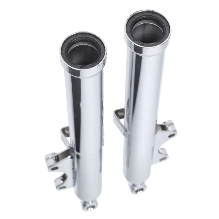 Fourreaux de fourche avant double disque gauche/droite chrome Zund OT mod. 517