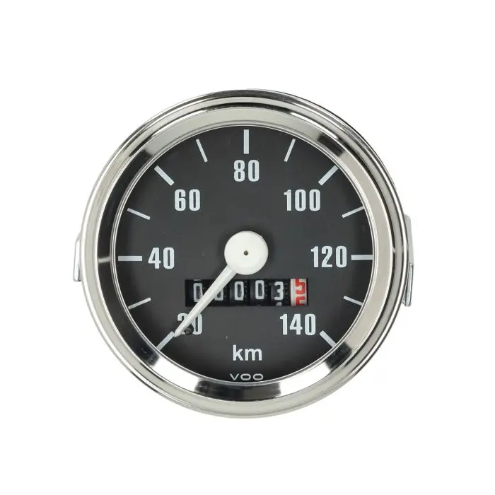 Compteur kilométrique 140 km/h 60 mm noir Puch Zündapp Kreidler