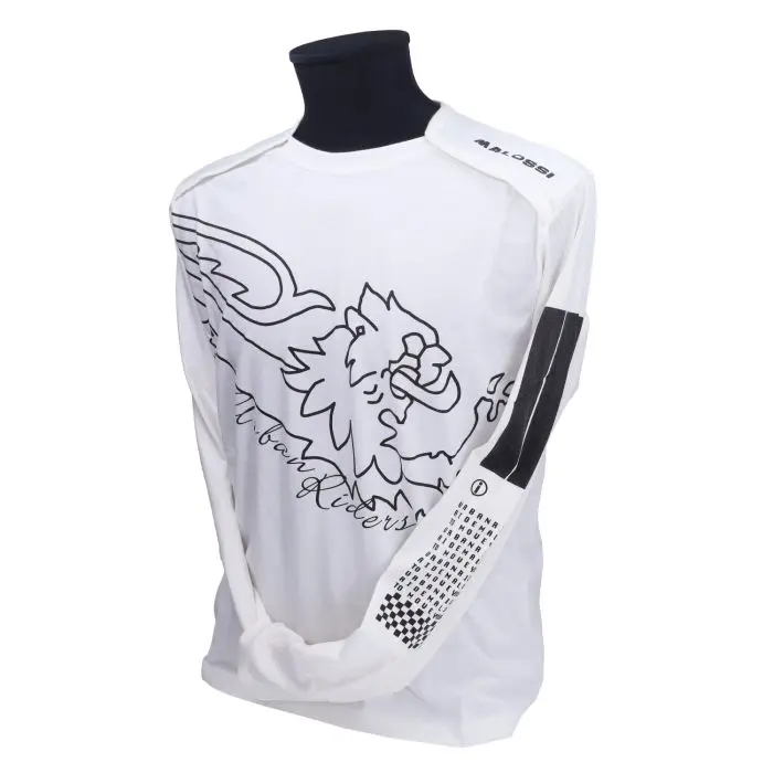 Malossi Langarm T-Shirt weiß/schwarz M 4115282.w4