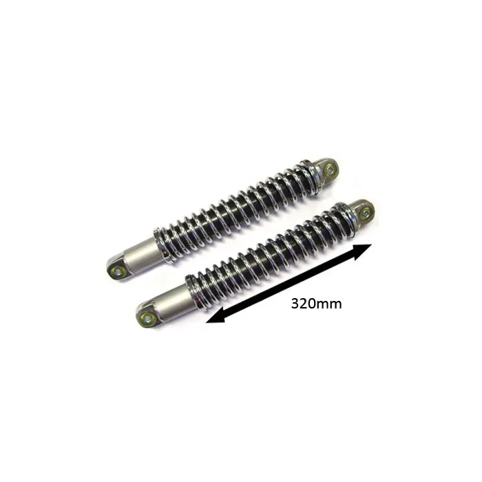 Jeu d'amortisseurs ouvert chromé 517 Zündapp modèle 529/530