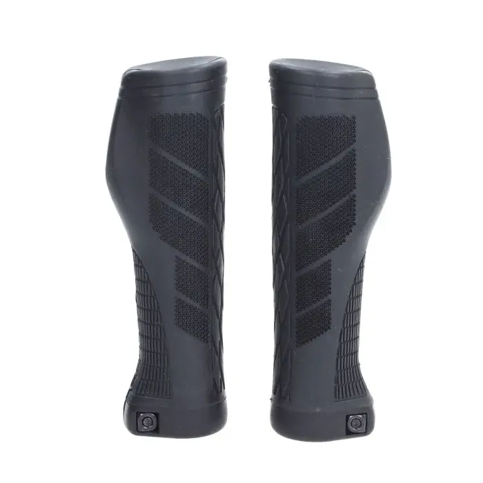 Poignées + bague de serrage 135/135 mm noir 2 pcs fatbike