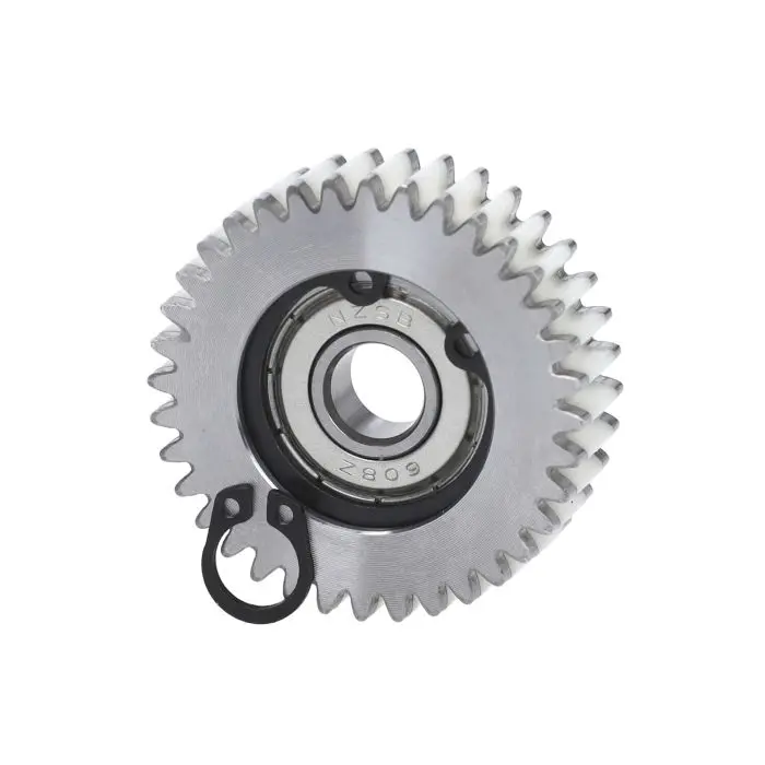 چین گیئر کٹ 47,5 x 13,5 mm 36T نایلان موٹر Bafang Ouxi V8/V20 فیٹ بائک الیکٹرک بائیک کے لیے (3 پرزے)