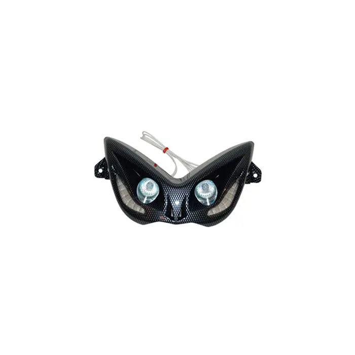 DMP Halogenscheinwerfer mit Kohlefaser-LED-Blinkern Aerox 2T MBK Nitro