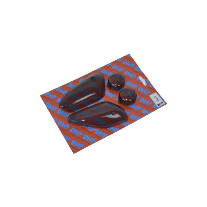 Jeu cabochons clignotant DMP vis fumée-transparent Aerox VA2002