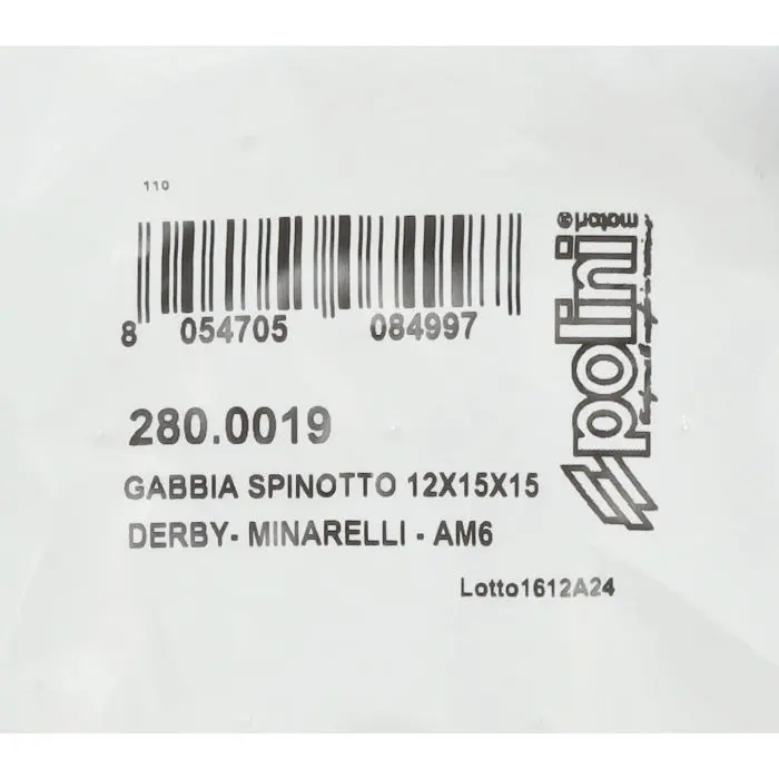 Jehlová klec Polini pístní čep 12x15x15 Minarelli AM6
