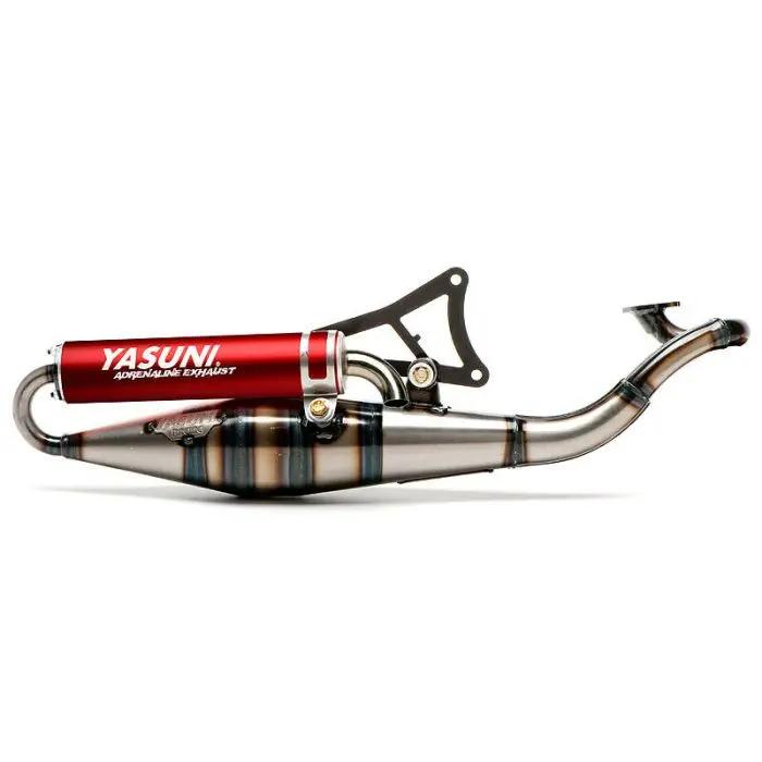 Yasuni Z verchromter Roller-Schalldämpfer für MBK 50 nitro, ovetto/Yamaha 50 Aerox, Neo's/Malaguti 50 F12/Aprilia 50 SR (violetter Schalldämpfer) -TUB902V