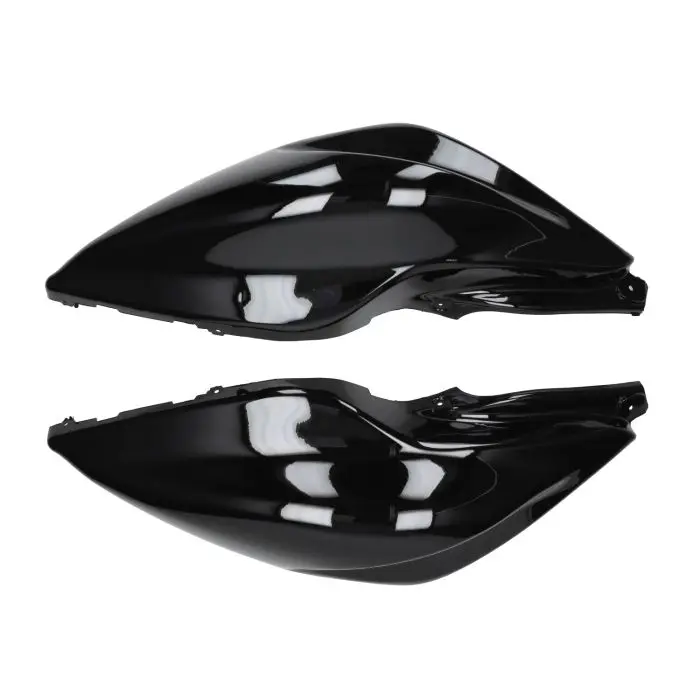Yamaha ایروکس چمکدار سیاہ فیئرنگز — 2 ویو
