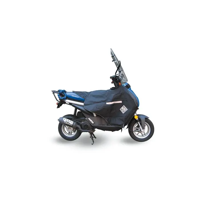 Beinschutzverkleidung Tucano für Kymco 50 Agility, 125 Agility - Peugeot 50 Ludix, TKR - MBK 50 Booster - Yamaha 50 BWS, Aerox - Piaggio 50 NRG (R017-X) (Termoscud) (Anti-Flatter-System S.G.A.S.) — Ansicht 2