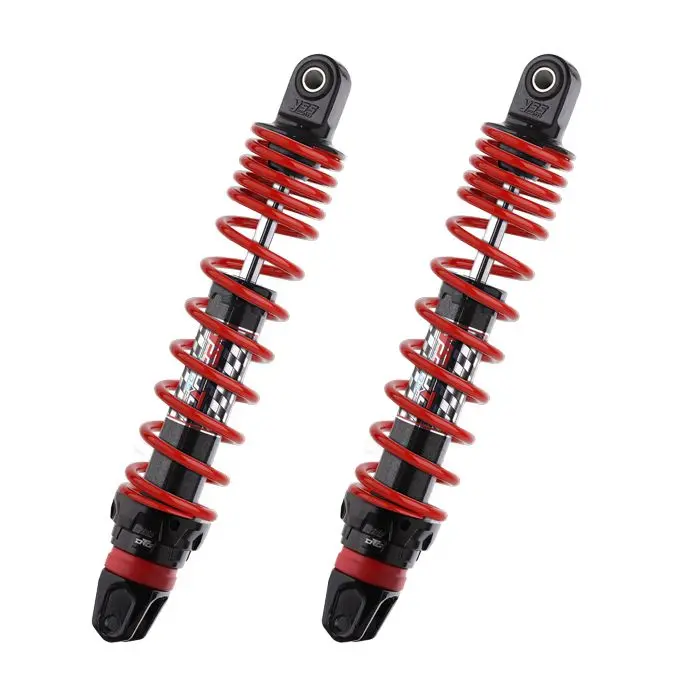 Jeu d'amortisseurs YSS hybride DTG maxi scooter 125/250 après 2004 390mm rouge people
