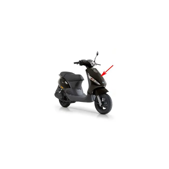 Voorzijde Piaggio origineel glanzend zwart 94 Zip 2000 5764135090