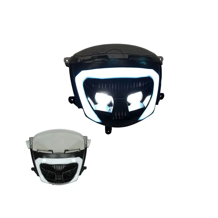 Phare DMP LED noir/fumée Piaggio Zip 2000