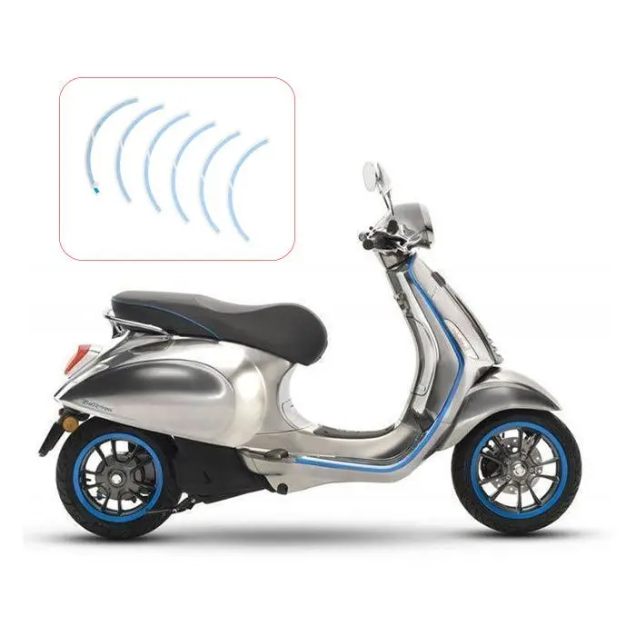 Dekoračný set Piaggio Originálny pre predné koleso modrá Elettrica Primavera Sprint 2H002849000A1