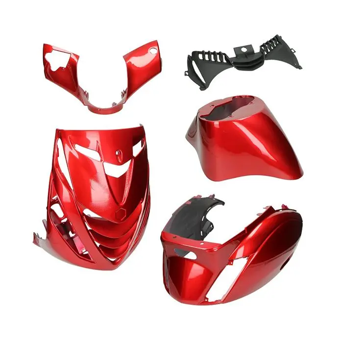 Carénage DMP modèle SP EVO-1 5 pièces rouge bordeaux zip2000