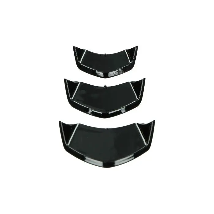 DMP 프론트 그릴 데코라티브 스트라이프 세트 베스파 프리마베라 스프린트 유로 미디엄-4/5 블랙 글라시