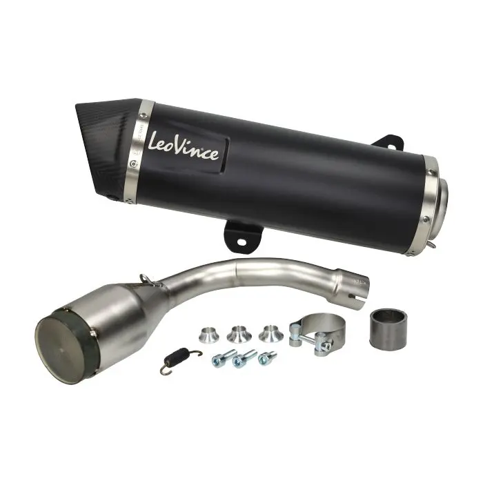 échappement Leovince EVO-2 avec chat noir/carbone gts 300 (euro4) 14059k=op=op