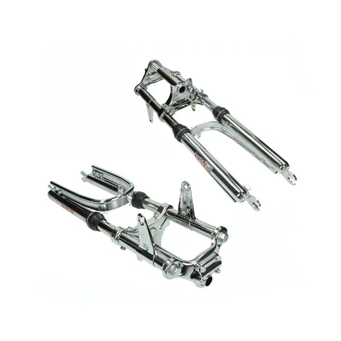 EBR Gabel kurz breit + verstärkter kompletter Stabilisator chrom Puch Maxi