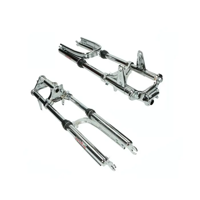EBR Long Wide Fork + Complete Reinforced Stabilizer Chrome Puch Maxi — Fork