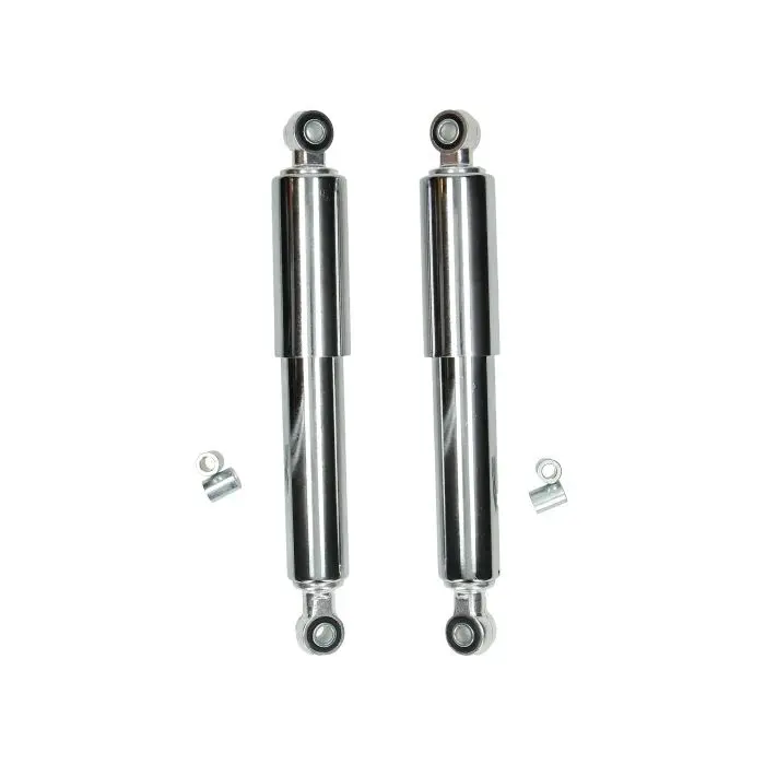 Jeu d'amortisseurs DMP sur mesure 280 mm chrome Camino, Citta, Puch Maxi, Tomos