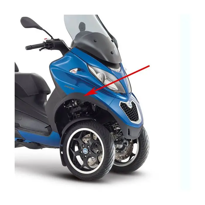 Parafango anteriore Piaggio Originale lato destro nero MP3 2B0007076000C5