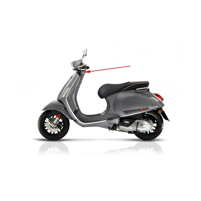 Cover stang kemudi Piaggio Original titanium abu-abu 707/C Sprint Sport 1B001231000HQ