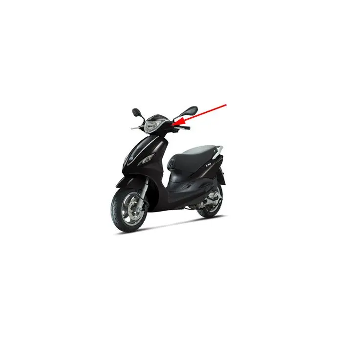 Cache guidon Piaggio original noir graphite 79/a fly new 2012 5a000002000nd
