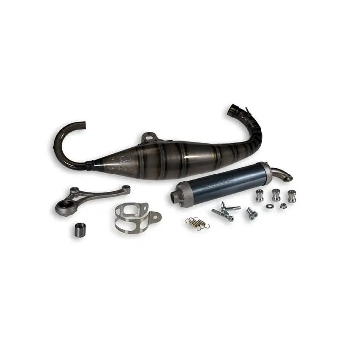 échappement Malossi mhr rév. équipe 3 47,6 blanc/alu aprilia, dna, nrg, Runner, zip sp 3215341/3219161=op=op