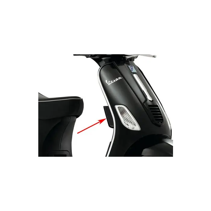 Piaggio Original Right Gloss Black Storage Box Vespa S 6542950090