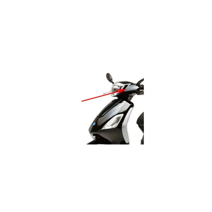 Cache guidon Piaggio original lucido noir 94 fly 6527410090