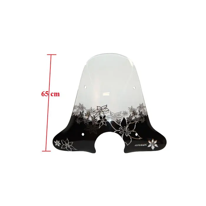 Ermax ونڈ اسکرین ہائی ماؤنٹنگ کٹ کے ساتھ کلیر فلور Vespa LX/S