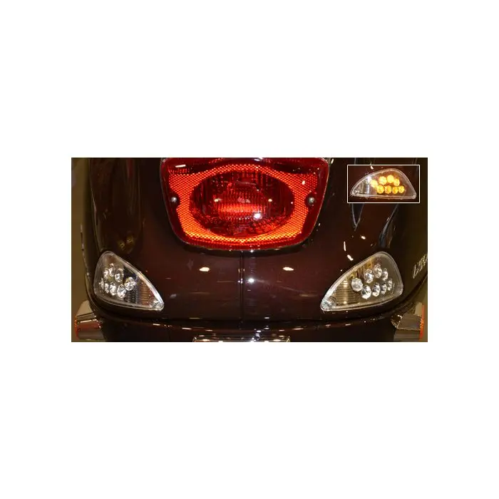 طقم إشارة الانعطاف DMP موجه خلفي Vespa LXV، Vespa LX، Vespa S