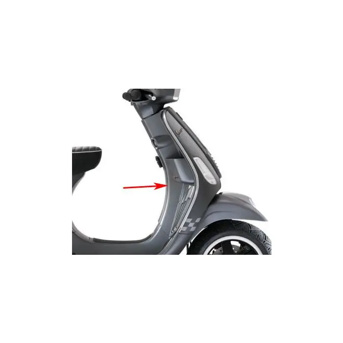 واقي أرجل Piaggio أصلي Titanio رمادي 742/B Vespa S 67495400ez