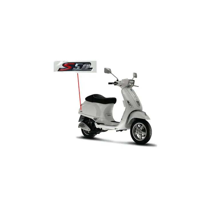 Original Piaggio Aufkleber Vespa S 673280 Heck rechts getönt