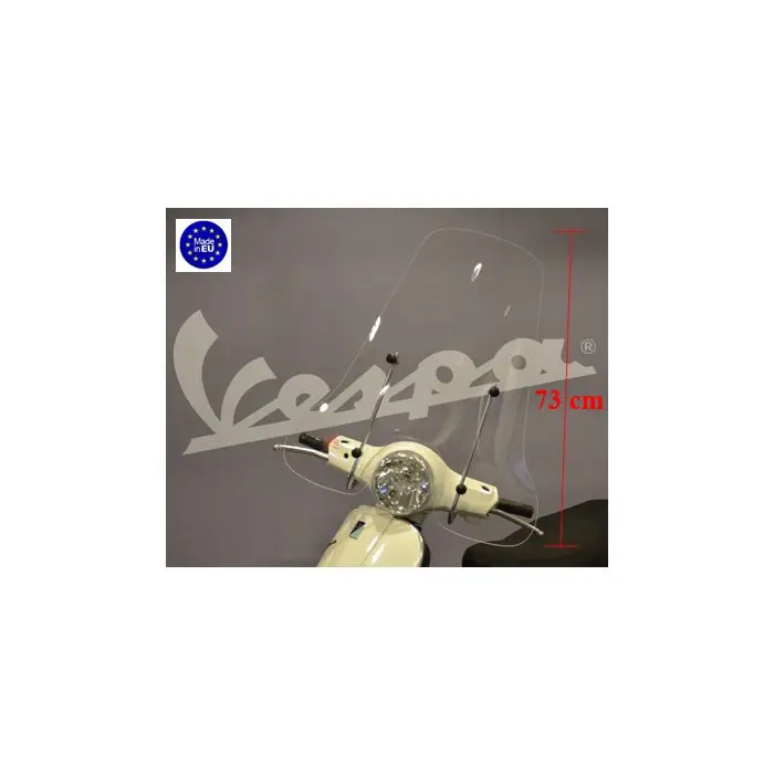 고가형 장착 키트 포함 Regia 클리어 윈드스크린 Vespa LX