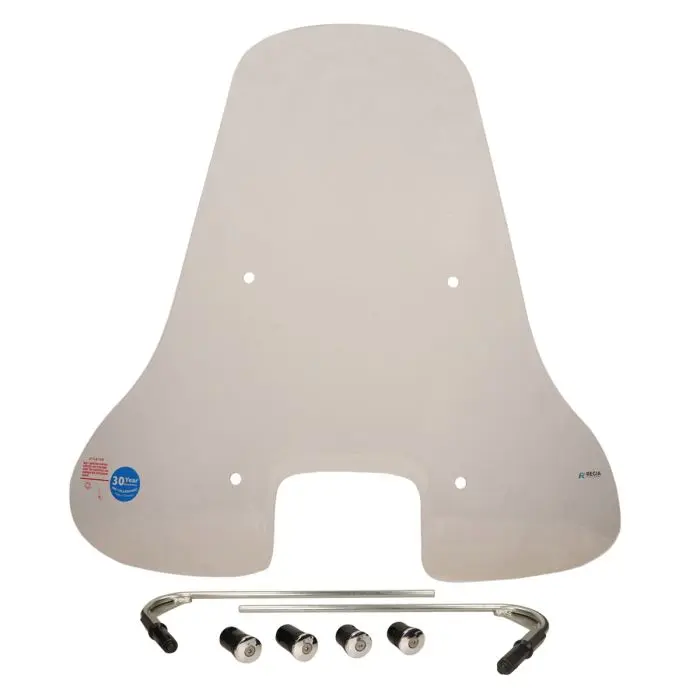 Windschild Regia mit hoch montiertem Befestigungssatz klar Vespa S