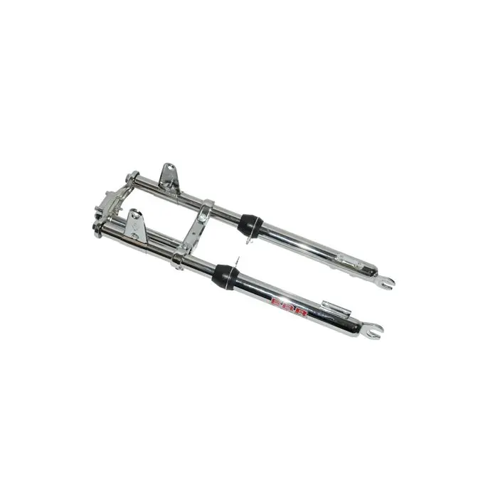 Fourche EBR court large complet frein à disque chrome Puch Maxi
