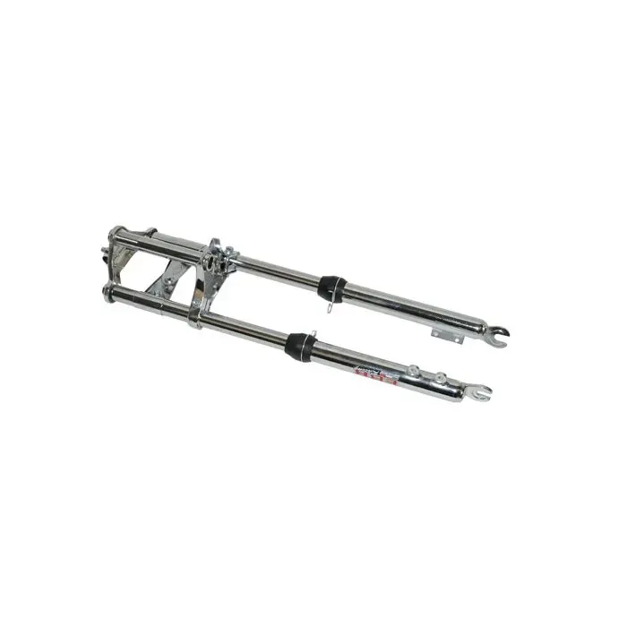 Fourche EBR long large complète pour frein à disque chrome Puch Maxi