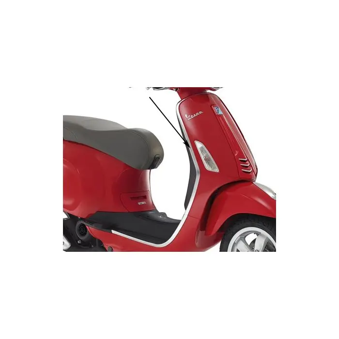 Dekorleiste Piaggio Original Beinschutz rechts chrom Primavera, sprint 673639