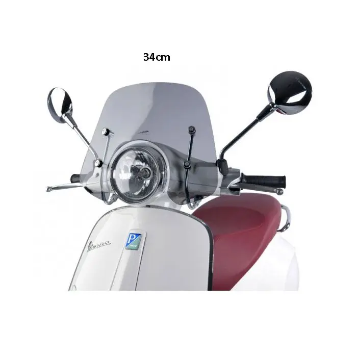 Original Piaggio Windschutzscheibe getönt 34 cm mit Montagesatz Primavera 1B000909