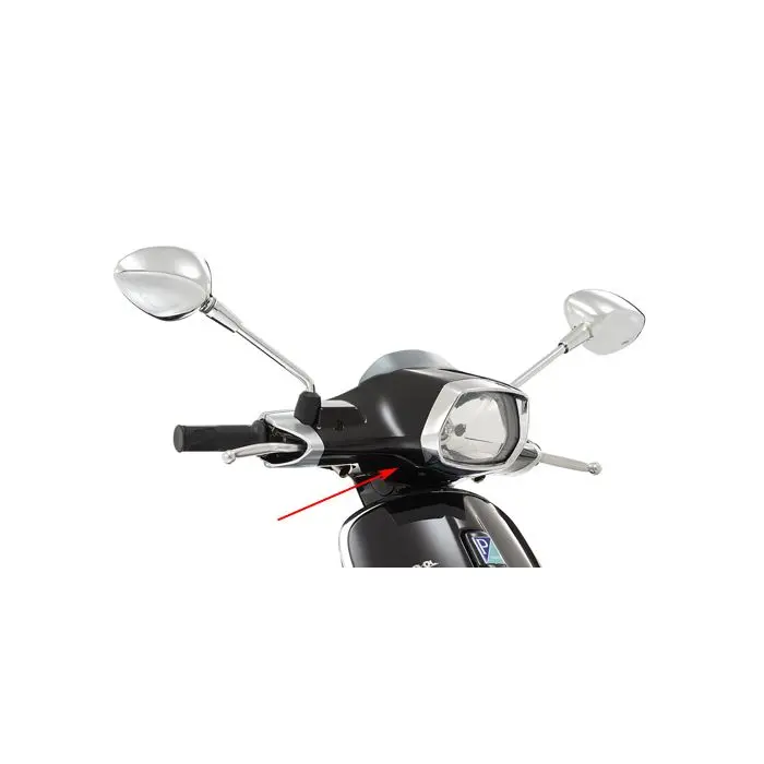 Piaggio اصل 94 Sprint 1B00123100090 سیاہ لوسیڈو کے نیچے ہینڈل بار کور